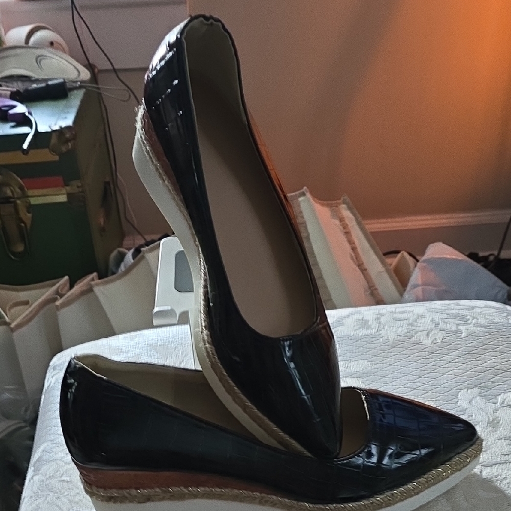 Elegant Black Espadrille Flats